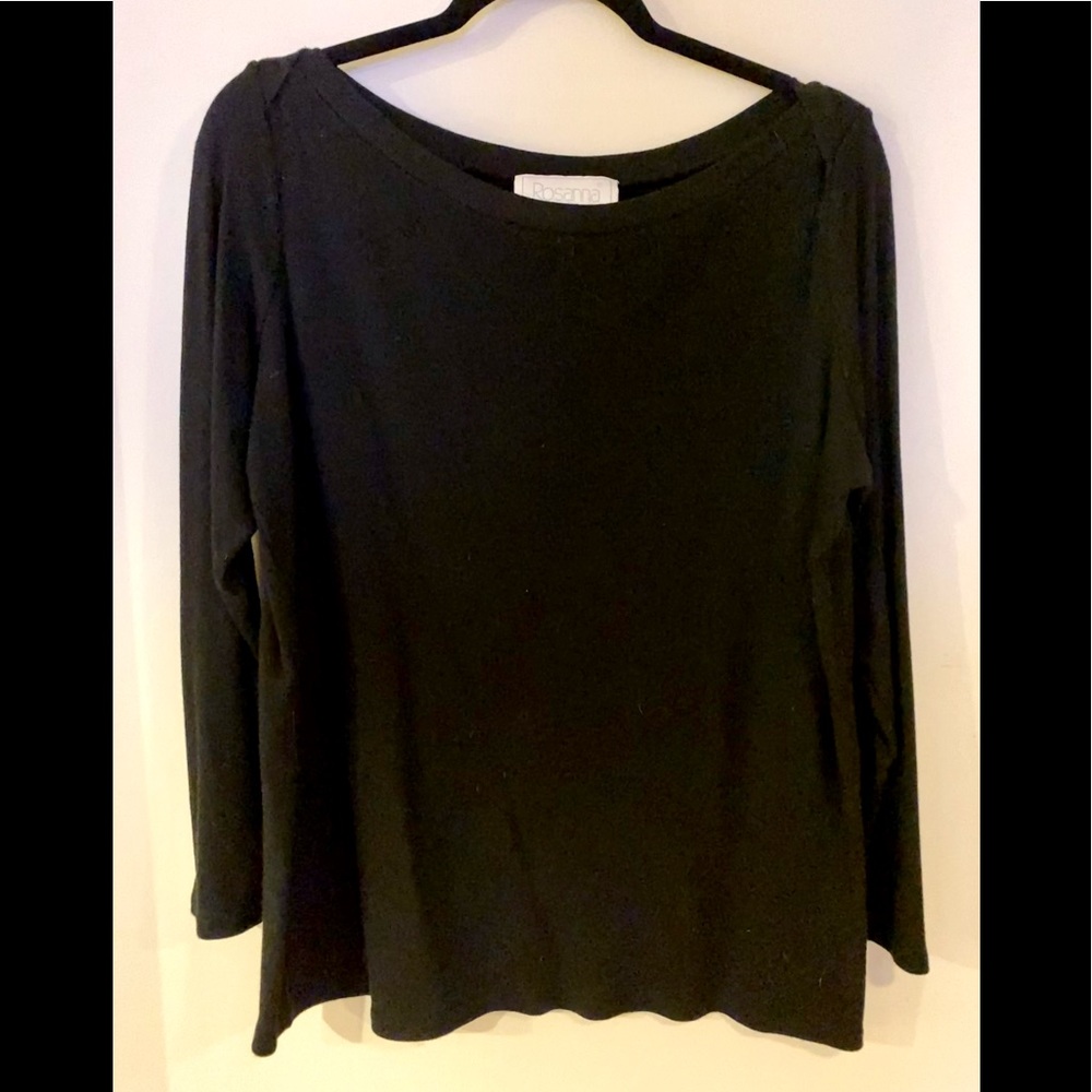 Rosanna Top Black Blouse Size 1X